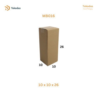 MB016 Kardus Packing Box 10x10x26 cm (Bisa Custom)