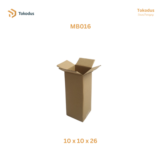 MB016 Kardus Packing Box 10x10x26 cm (Bisa Custom)