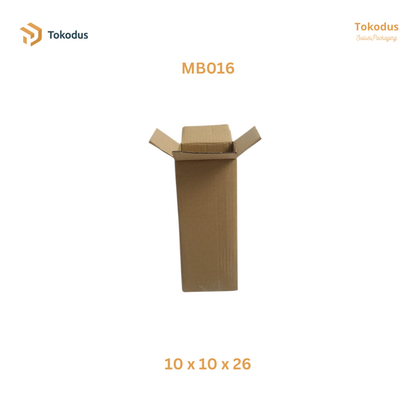 MB016 Kardus Packing Box 10x10x26 cm (Bisa Custom)