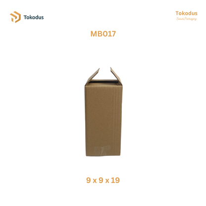 MB017 Kardus Packing Box 9x9x19 cm (Bisa Custom)
