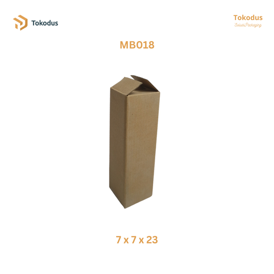 MB018 Kardus Packing Box 7x7x23 cm (Bisa Custom)