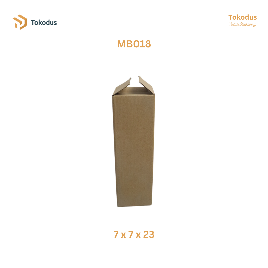 MB018 Kardus Packing Box 7x7x23 cm (Bisa Custom)