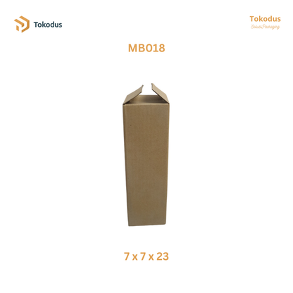 MB018 Kardus Packing Box 7x7x23 cm (Bisa Custom)