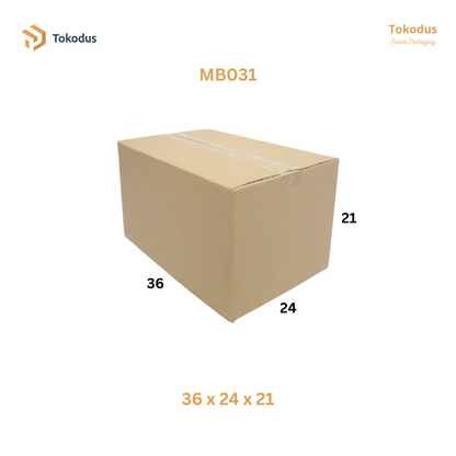 MB031 Kardus Packing Box 36x24x21 cm (Bisa Custom)