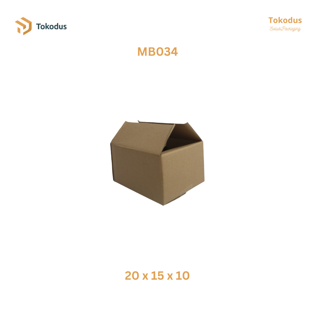 MB034 Kardus Packing Box 20x15x10 cm (Bisa Custom)