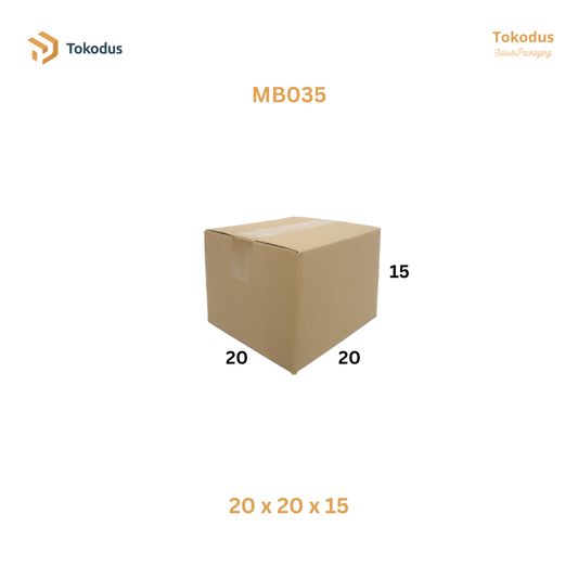 MB035 Kardus Packing Box 20x20x15 cm (Bisa Custom)