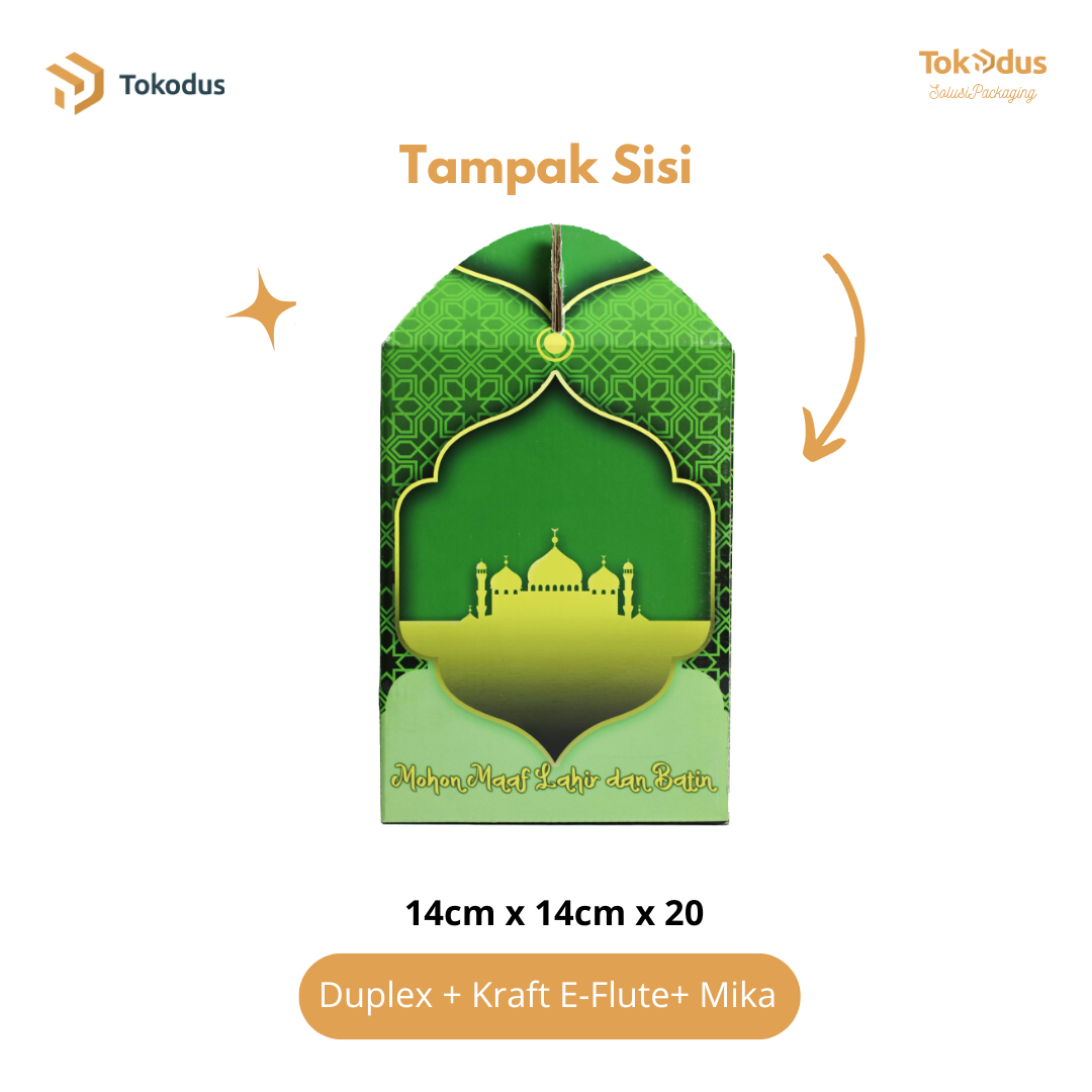 SL001 & SL002 Kardus Kue Lebaran Isi 3 Toples 500 gr