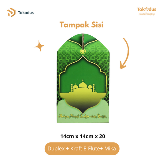 SL001 & SL002 Kardus Kue Lebaran Isi 3 Toples 500 gr