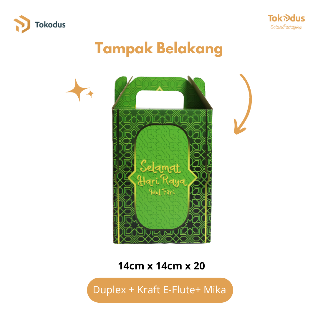 SL001 & SL002 Kardus Kue Lebaran Isi 3 Toples 500 gr