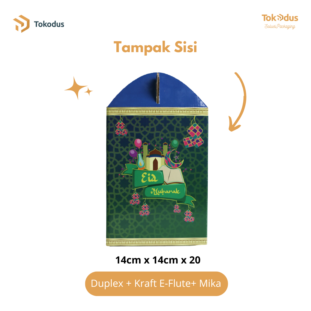 SL001 & SL002 Kardus Kue Lebaran Isi 3 Toples 500 gr