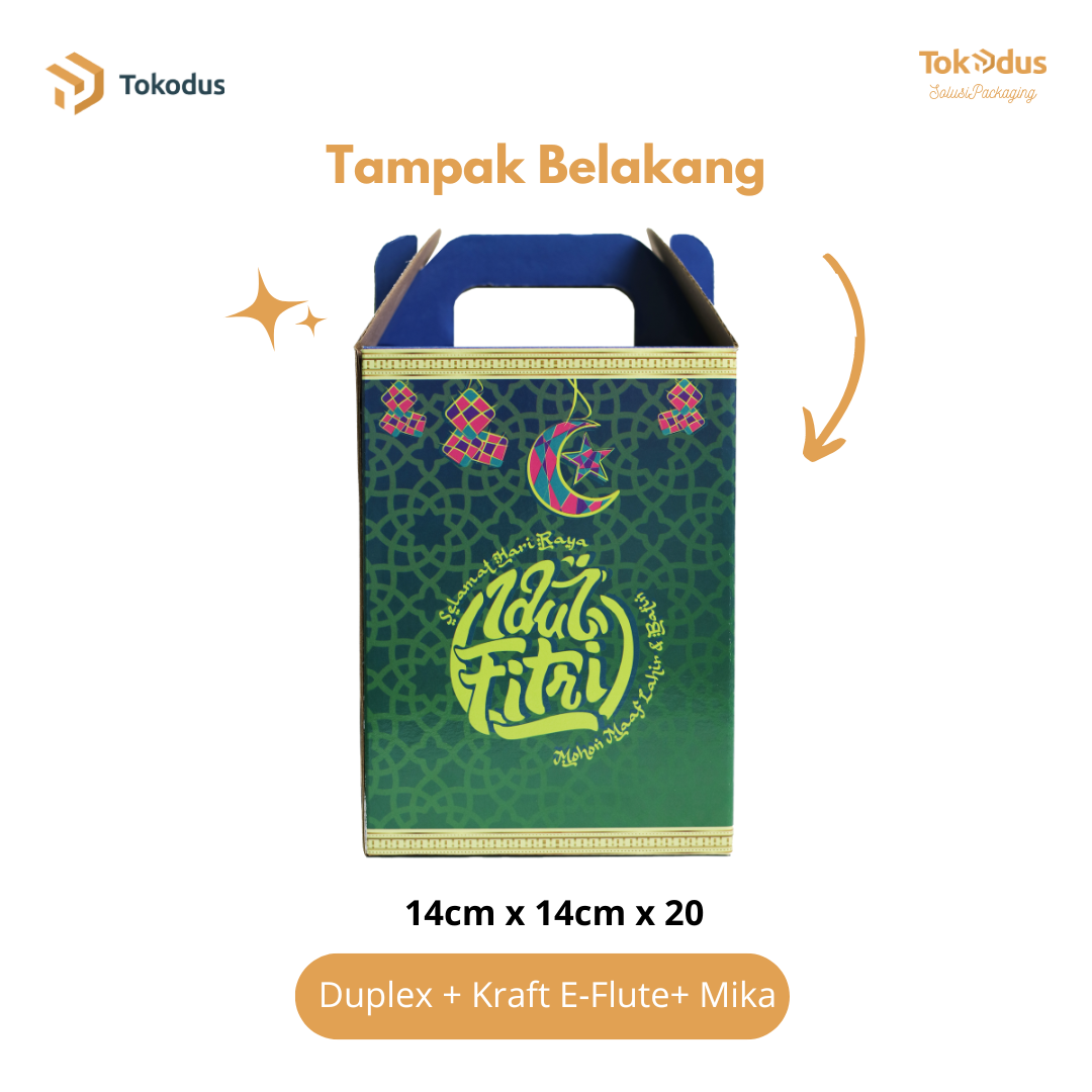 SL001 & SL002 Kardus Kue Lebaran Isi 3 Toples 500 gr