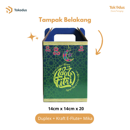 SL001 & SL002 Kardus Kue Lebaran Isi 3 Toples 500 gr