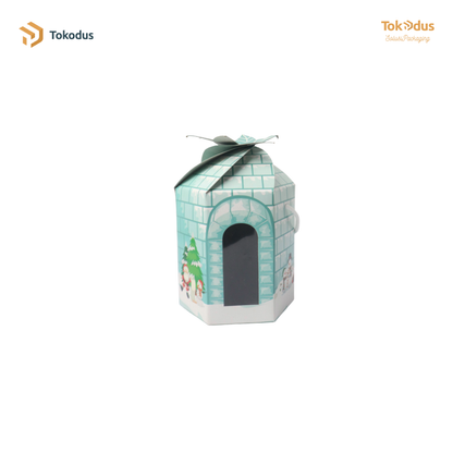 SN010 Kardus Box Kue Natal Kue Kering 14 x 12 x 12 cm