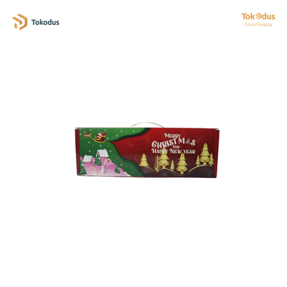 SN013 Kardus Box Kue Natal Ukuran 35 x 12 x 6,5 cm