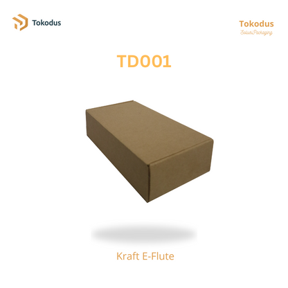 TD001 Kardus Box Die Cut 22x11x5,5 cm (Bisa Custom)