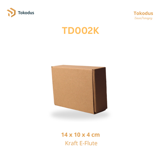 TD002K Kardus Box Pizza 14x10x4cm (Bisa Custom)