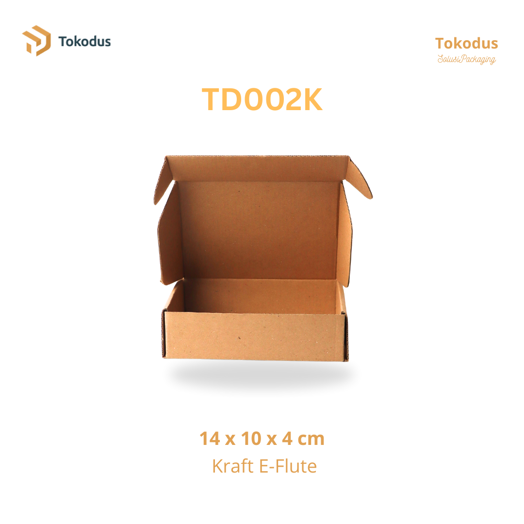 TD002K Kardus Box Pizza 14x10x4cm (Bisa Custom)