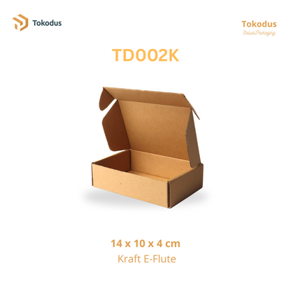 TD002K Kardus Box Pizza 14x10x4cm (Bisa Custom)