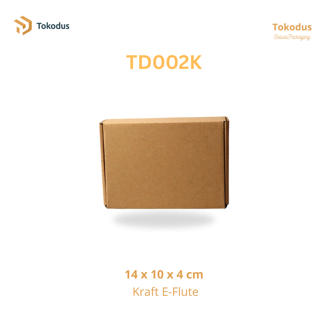 TD002K Kardus Box Pizza 14x10x4cm (Bisa Custom)