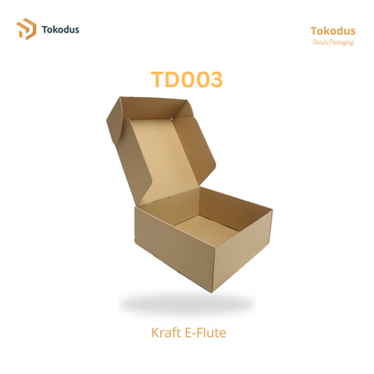 TD003 Kardus Box Die Cut 25x25x10 cm (Bisa Custom)