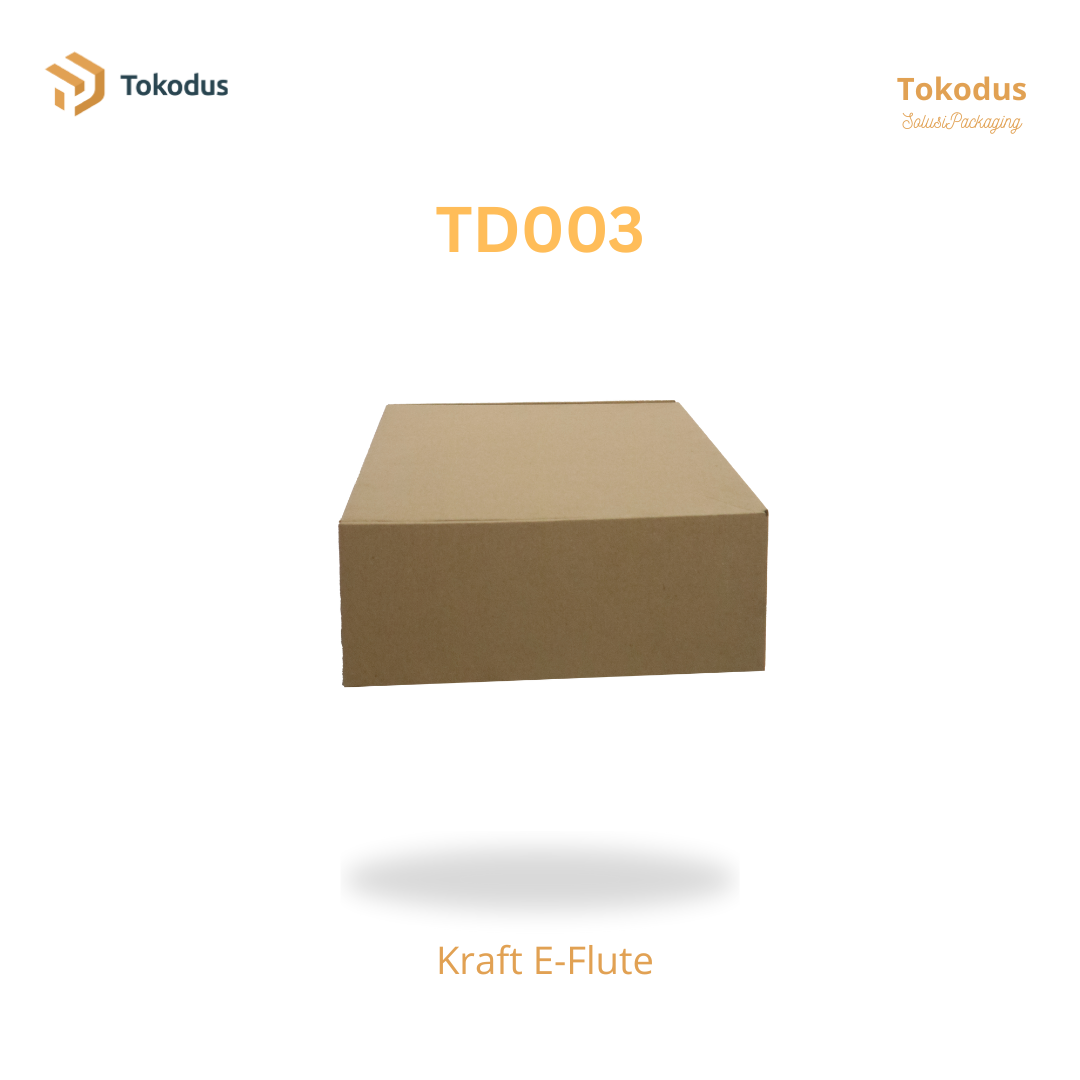 TD003 Kardus Box Die Cut 25x25x10 cm (Bisa Custom)