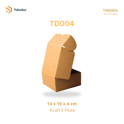 TD004 Kardus Box Die Cut 12x13x6 cm (Bisa Custom)