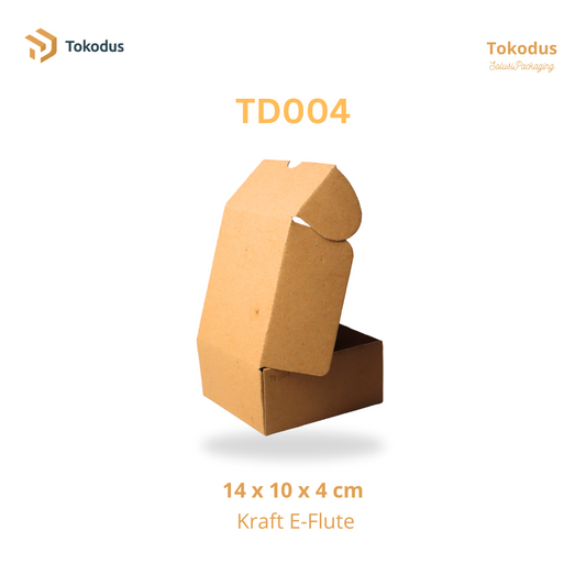 TD004 Kardus Box Die Cut 12x13x6 cm (Bisa Custom)