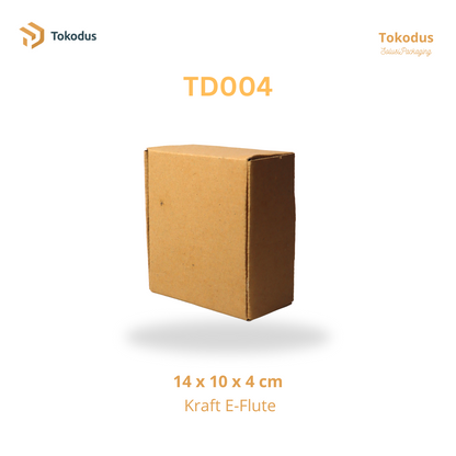 TD004 Kardus Box Die Cut 12x13x6 cm (Bisa Custom)