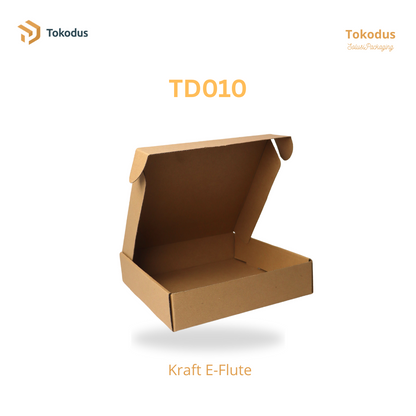 TD010 Kardus Box Die Cut 22x22x5 cm (Bisa Custom)