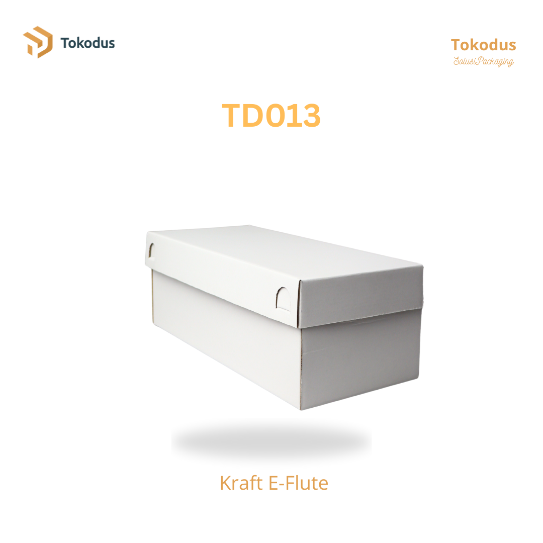 TD013 Kardus Box Sendal 31x14x11,3 cm (Bisa Custom)