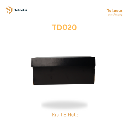 TD020 Kardus Box Sepatu 29x16x10.5 cm Warna Hitam (Bisa Custom)