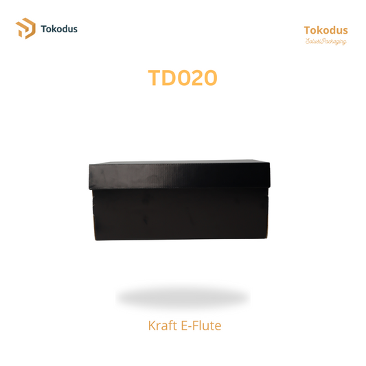 TD020 Kardus Box Sepatu 29x16x10.5 cm Warna Hitam (Bisa Custom)