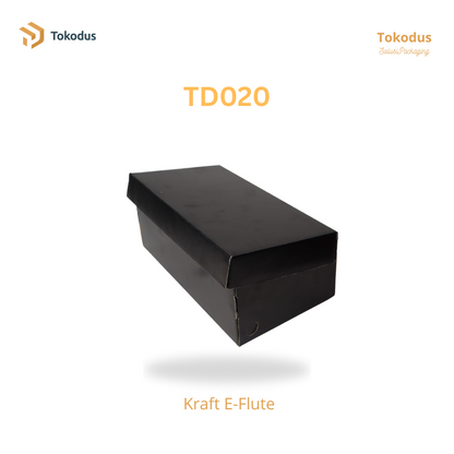 TD020 Kardus Box Sepatu 29x16x10.5 cm Warna Hitam (Bisa Custom)