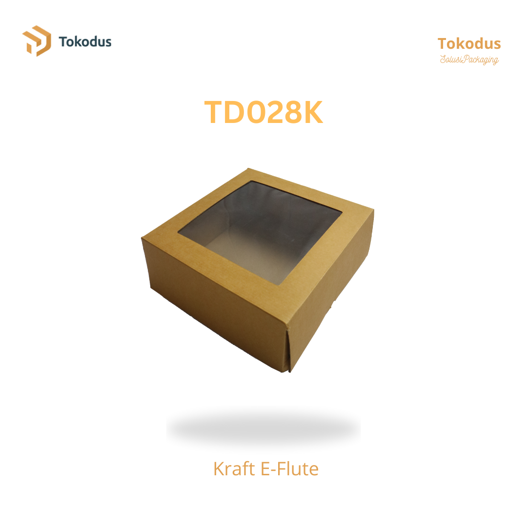 TD028K Kardus Kue Mika 25x25x10 cm (Bisa Custom)