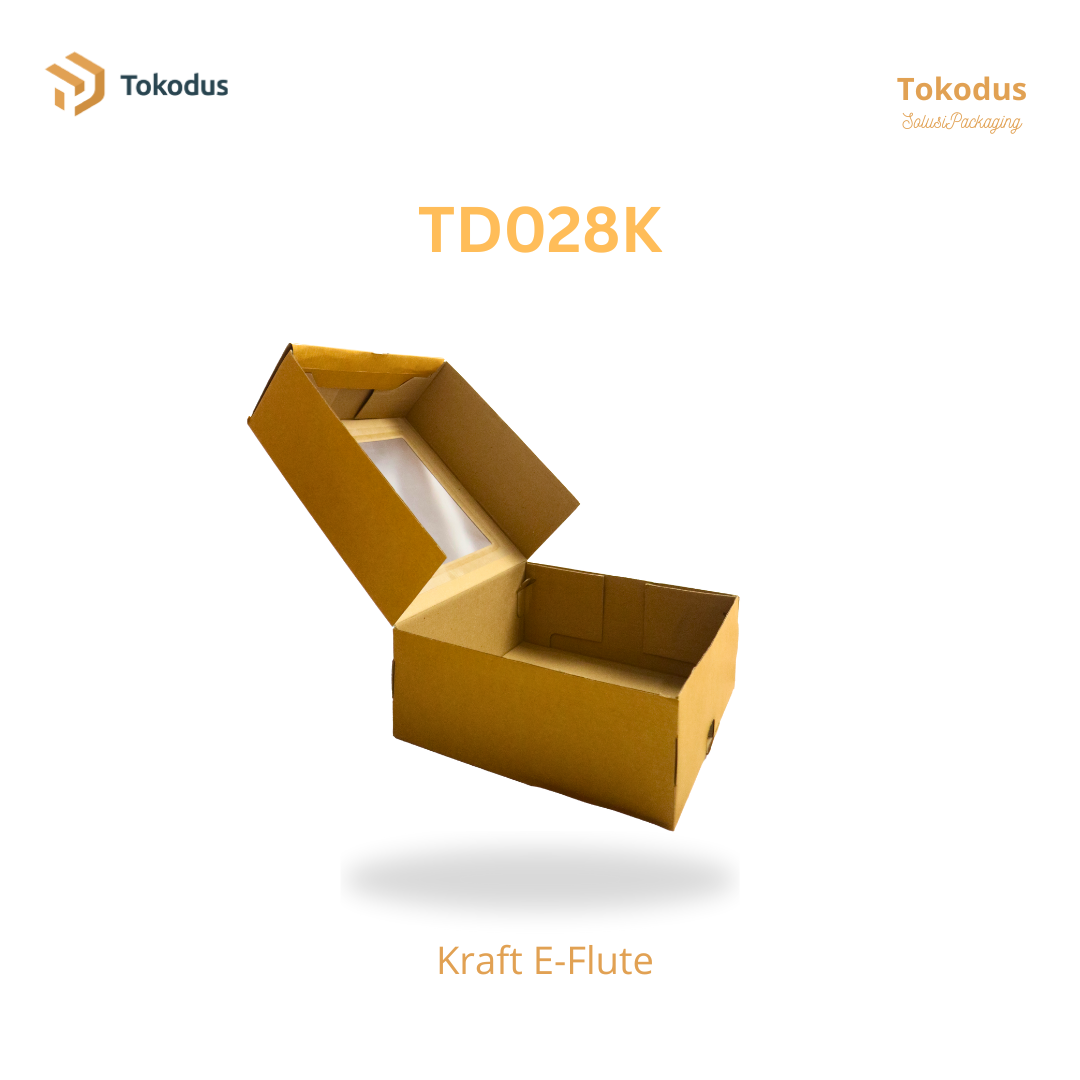 TD028K Kardus Kue Mika 25x25x10 cm (Bisa Custom)