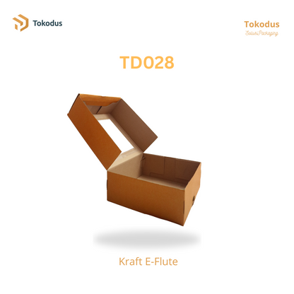 TD028 Kardus Kue Mika 25x25x10 cm (Bisa Custom)