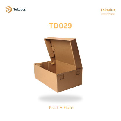 TD029 Kardus Box Sepatu 25,5x15,5x9 cm (Bisa Custom)