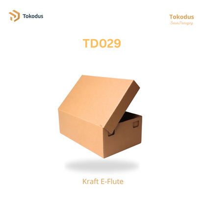 TD029 Kardus Box Sepatu 25,5x15,5x9 cm (Bisa Custom)