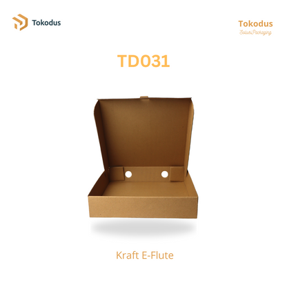 TD031 Kardus Box Pizza 24x24x5 cm (Bisa Custom)