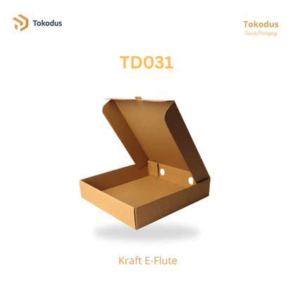 TD031 Kardus Box Pizza 24x24x5 cm (Bisa Custom)