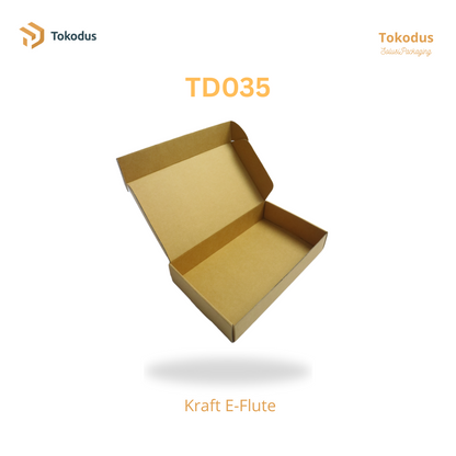 TD035 Kardus Box Die Cut 26x16x5 cm (Bisa Custom)