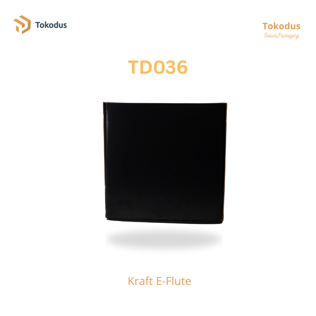 TD036 Kardus Box Pizza 20x20x5 cm Warna Hitam (Bisa Custom)