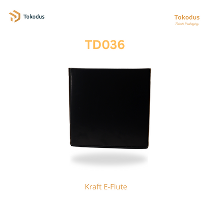 TD036 Kardus Box Pizza 20x20x5 cm Warna Hitam (Bisa Custom)