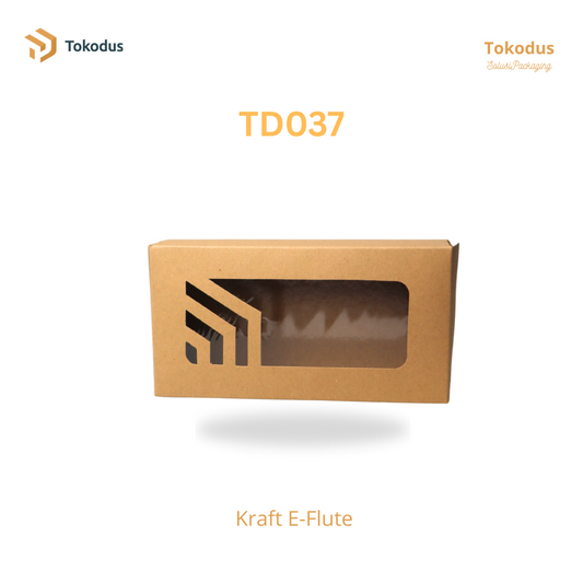 TD037 Kardus Brownies 24x12x5 cm Kraft 310 Laminasi (Bisa Custom)