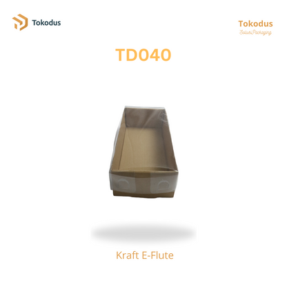 TD040 Kardus Kue Mika 24,5x12x7 cm (Bisa Custom)