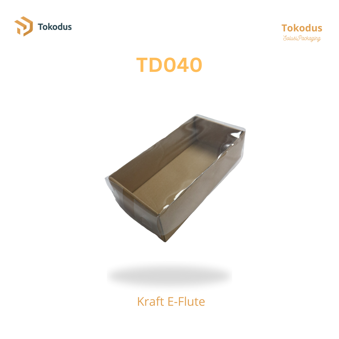 TD040 Kardus Kue Mika 24,5x12x7 cm (Bisa Custom)