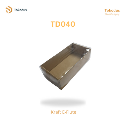 TD040 Kardus Kue Mika 24,5x12x7 cm (Bisa Custom)