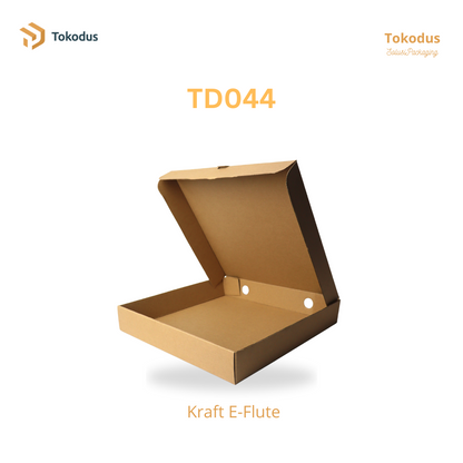 TD044 Kardus Box Pizza 30x30x5 cm (Bisa Custom)