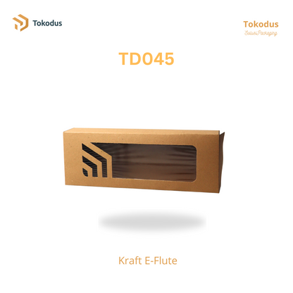 TD045 Kardus Brownies 31x11x5 cm Kraft 310 Laminasi (Bisa Custom)