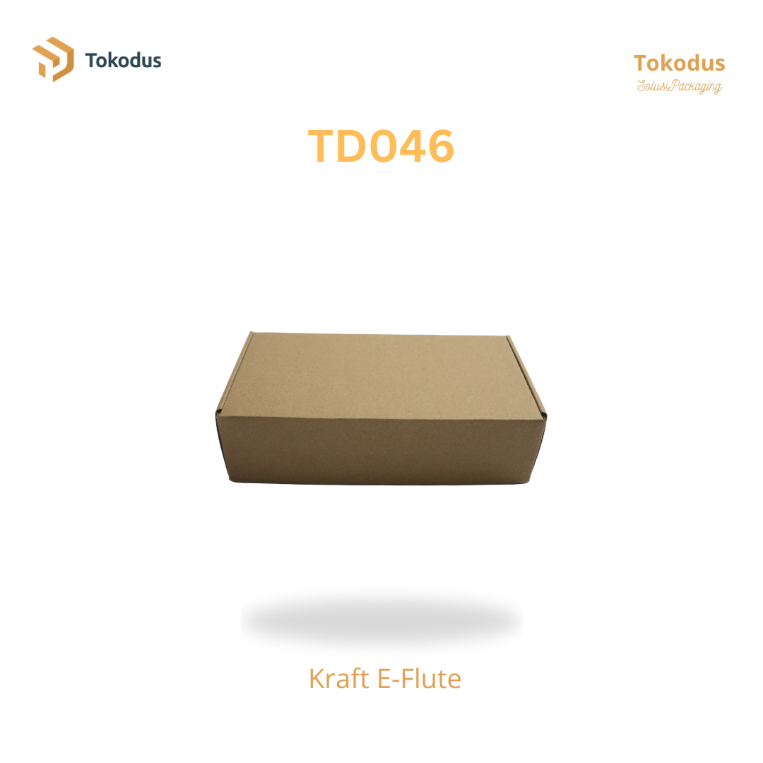 TD046 Kardus Box Die Cut 25x12x7 cm (Bisa Custom)